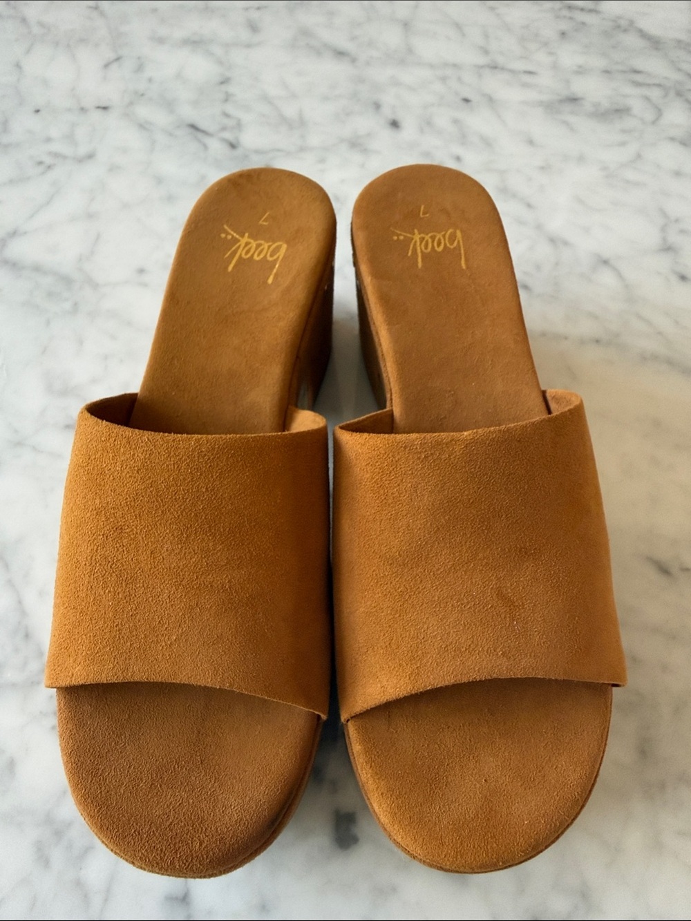 Beek Kinglet suede platform sandal *New* 7 - Picture 2 of 7